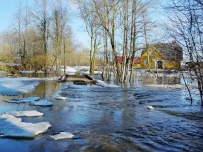 flooded road