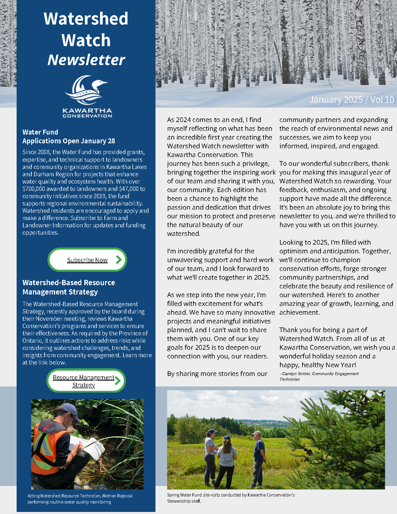 January Watershed Watch Newsletter